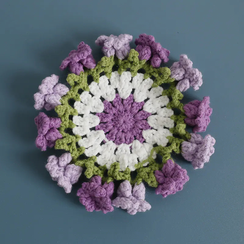 Handmade Crochet Flower Coaster