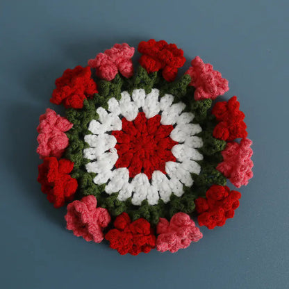 Handmade Crochet Flower Coaster